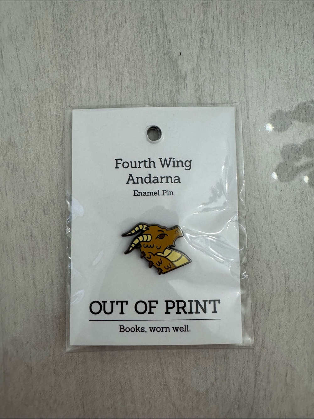 NWT Out of Print Fourth Wing Tairn and Andarna Enamel Pins - Picture 2 of 5